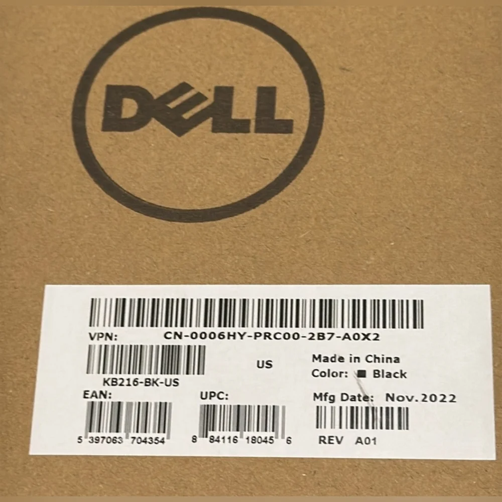 Dell KB212-B Wired USB Keyboard (Black) ODJ458 (Works & Is Still in box)NWT